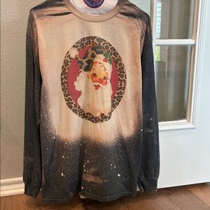 Santa long sleeve T-shirt size large